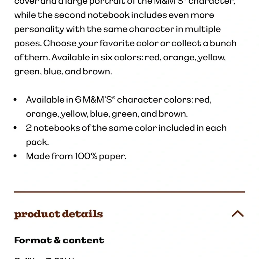 M&MS set colorful